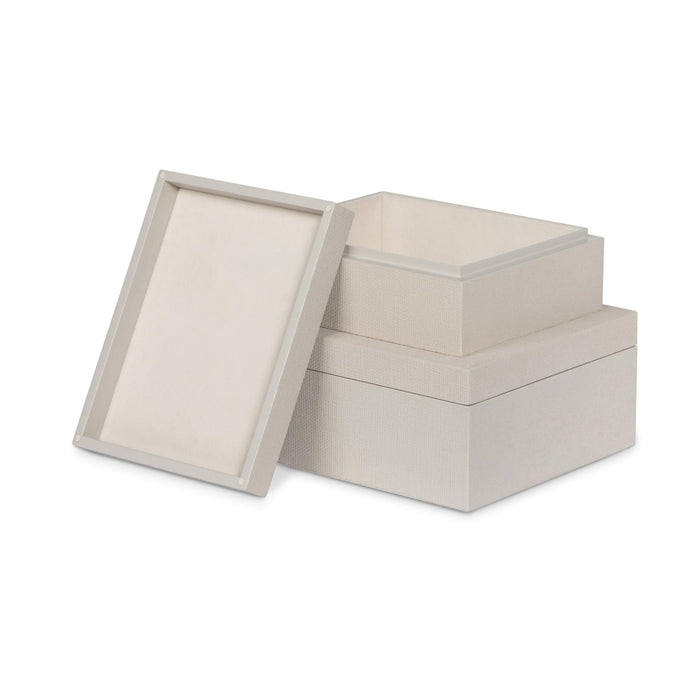 Park Hill Collection St. Tropez Decorative Boxes, Set of 2 – Coastal Sand (view 47)