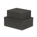 Park Hill Collection St. Tropez Decorative Boxes, Set of 2 – Seal Brown