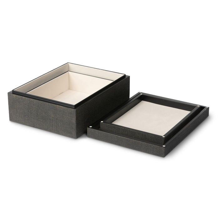 Park Hill Collection St. Tropez Decorative Boxes, Set of 2 – Seal Brown (view 53)