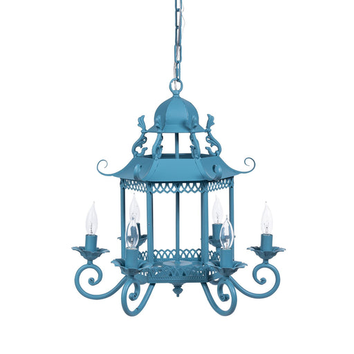 Lotus Lantern, Blue D-094-3-585-24A - front view