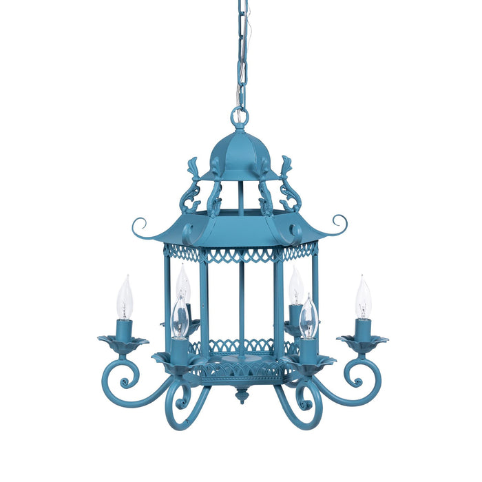 Lotus Lantern, Blue D-094-3-585-24A - front view