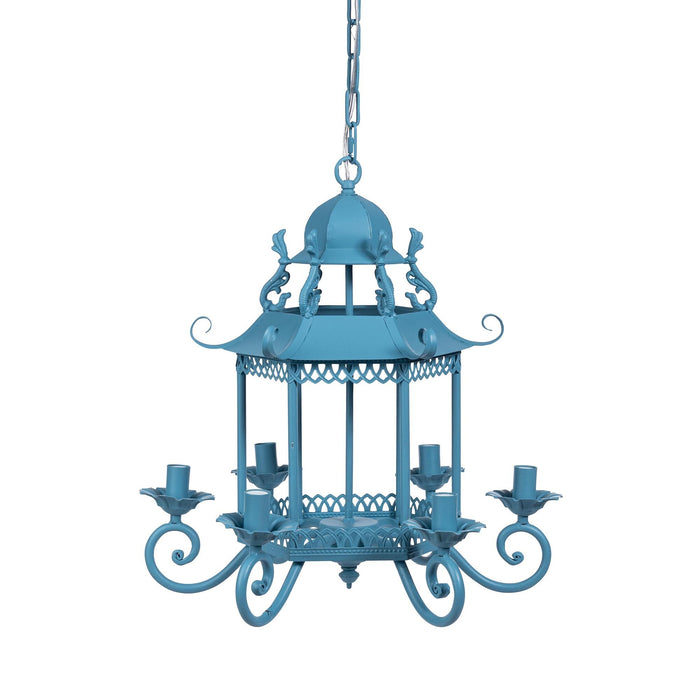 Lotus Lantern, Blue D-094-3-585-24A - angle view
