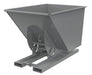 Vestil D-100-HD-NB-GY-SG Steel Heavy Duty No Bump & Dump Hopper 1 Cubic Yard 6,000 lb. Capacity Battleship Gray