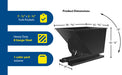 Vestil D-100-HD-NB-SR steel heavy duty no bump & dump hopper feature overview 2