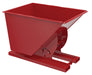 Vestil D-100-HD-NB-SR Steel Heavy Duty No Bump & Dump Hopper 1 Cubic Yard 6,000 lb. Capacity Soda Red