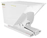 Vestil D-100-HD-WHT Steel Heavy Duty Self Dumping Hopper 1 Cubic Yard 6,000 lb. Capacity White