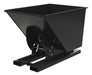 Vestil D-100-LD-NB-BLK-SG Steel Light Duty No Bump & Dump Hopper 1 Cubic Yard 2,000 lb. Capacity Semi Gloss Black