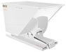 Vestil D-100-LD-WHT Steel Light Duty Self Dumping Hopper 1 Cubic Yard 2,000 lb. Capacity White