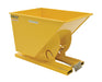 Vestil D-100-LD-YEL Steel Light Duty Self Dumping Hopper 1 Cubic Yard 2,000 lb. Capacity Yellow