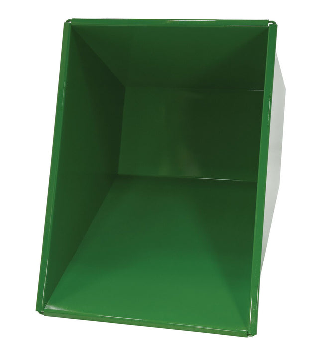 Vestil D-100-MD-GRN-T steel medium duty self dumping hopper - view 3