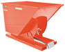 Vestil D-100-MD-ORG-C Steel Medium Duty Self Dumping Hopper 1 Cubic Yard 4,000 lb. Capacity Orange