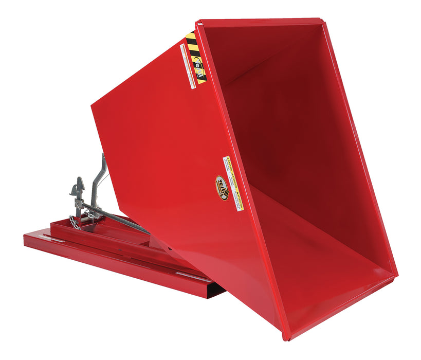 Vestil D-100-MD-SR steel medium duty self dumping hopper - view 4