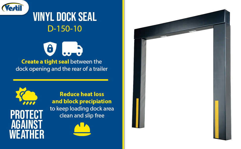Vestil D-150-10 vinyl dock seal feature overview 2