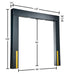Vestil D-150-10 vinyl dock seal dimensions diagram