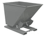 Vestil D-150-HD-NB-GY-SG Steel Heavy Duty No Bump & Dump Hopper 1-1/2 Cubic Yard 6,000 lb. Capacity Battleship Gray