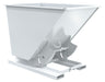 Vestil D-150-HD-NB-WHT Steel Heavy Duty No Bump & Dump Hopper 1-1/2 Cubic Yard 6,000 lb. Capacity White