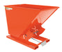 Vestil D-150-HD-ORG-C Steel Heavy Duty Self Dumping Hopper 1-1/2 Cubic Yard 6,000 lb. Capacity Orange