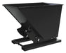 Vestil D-150-MD-NB-BLK-SG Steel Medium Duty No Bump & Dump Hopper 1-1/2 Cubic Yard 4,000 lb. Capacity Semi Gloss Black