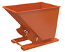 Vestil D-150-MD-NB-ORG-C Steel Medium Duty No Bump & Dump Hopper 1-1/2 Cubic Yard 4,000 lb. Capacity Orange