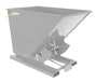 Vestil D-150-MD-SL Steel Medium Duty Self Dumping Hopper 1-1/2 Cubic Yard 4,000 lb. Capacity Silver Lining