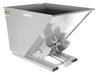 Vestil D-200-HD-SL Steel Heavy Duty Self Dumping Hopper 2 Cubic Yard 6,000 lb. Capacity Silver Lining