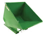 Vestil D-200-LD-GRN-T Steel Light Duty Self Dumping Hopper 2 Cubic Yard 2,000 lb. Capacity Green
