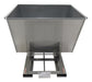 Vestil D-200-LD-GY-SG steel light duty self dumping hopper - view 3