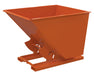 Vestil D-200-LD-NB-ORG-C Steel Light Duty No Bump & Dump Hopper 2 Cubic Yard 2,000 lb. Capacity Orange