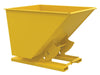 Vestil D-200-LD-NB-YEL Steel Light Duty No Bump & Dump Hopper 2 Cubic Yard 2,000 lb. Capacity Yellow