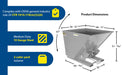 Vestil D-200-MD-GY-MG steel medium duty self dumping hopper feature overview 3