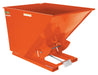 Vestil D-200-MD-ORG-C Steel Medium Duty Self Dumping Hopper 2 Cubic Yard 4,000 lb. Capacity Orange