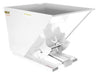 Vestil D-200-MD-WHT Steel Medium Duty Self Dumping Hopper 2 Cubic Yard 4,000 lb. Capacity White