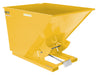 Vestil D-200-MD-YEL Steel Medium Duty Self Dumping Hopper 2 Cubic Yard 4,000 lb. Capacity Yellow