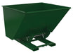Vestil D-250-HD-NB-GRN-H Steel Heavy Duty No Bump & Dump Hopper 2-1/2 Cubic Yard 6,000 lb. Capacity Hunter Green