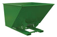 Vestil D-250-HD-NB-GRN-T Steel Heavy Duty No Bump & Dump Hopper 2-1/2 Cubic Yard 6,000 lb. Capacity Tractor Green