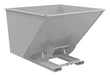 Vestil D-250-HD-NB-GY-MG Steel Heavy Duty No Bump & Dump Hopper 2-1/2 Cubic Yard 6,000 lb. Capacity Machine Gray