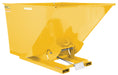 Vestil D-250-HD-YEL Steel Heavy Duty Self Dumping Hopper 2-1/2 Cubic Yard 6,000 lb. Capacity Yellow