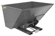 Vestil D-300-HD-GY-SG Steel Heavy Duty Self Dumping Hopper 3 Cubic Yard 6,000 lb. Capacity Battleship Gray