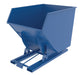 Vestil D-300-HD-NA Steel Heavy Duty Narrow Self Dumping Hopper 3 Cubic Yard 6,000 lb. Capacity Blue