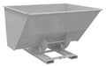 Vestil D-300-HD-NB-GY-MG Steel Heavy Duty No Bump & Dump Hopper 3 Cubic Yard 6,000 lb. Capacity Machine Gray