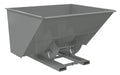 Vestil D-300-HD-NB-GY-SG Steel Heavy Duty No Bump & Dump Hopper 3 Cubic Yard 6,000 lb. Capacity Battleship Gray
