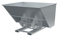 Vestil D-300-HD-NB-SL Steel Heavy Duty No Bump & Dump Hopper 3 Cubic Yard 6,000 lb. Capacity Silver