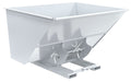 Vestil D-300-HD-NB-WHT Steel Heavy Duty No Bump & Dump Hopper 3 Cubic Yard 6,000 lb. Capacity White