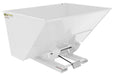 Vestil D-300-HD-WHT Steel Heavy Duty Self Dumping Hopper 3 Cubic Yard 6,000 lb. Capacity White