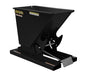 Vestil D-33-HD-BLK-SG Steel Heavy Duty Self Dumping Hopper 1/3 Cubic Yard 6,000 lb. Capacity Semi Gloss Black