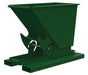 Vestil D-33-HD-NB-GRN-H Steel Heavy Duty No Bump & Dump Hopper 1/3 Cubic Yard 6,000 lb. Capacity Hunter Green