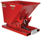Vestil D-33-HD-SR Steel Heavy Duty Self Dumping Hopper 1/3 Cubic Yard 6,000 lb. Capacity Red
