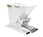 Vestil D-33-HD-WHT Steel Heavy Duty Self Dumping Hopper 1/3 Cubic Yard 6,000 lb. Capacity White
