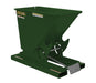 Vestil D-33-LD-GRN-H Steel Light Duty Self Dumping Hopper 1/3 Cubic Yard 2,000 lb. Capacity Hunter Green