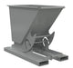 Vestil D-33-LD-NB-GY-SG Steel Light Duty No Bump & Dump Hopper 1/3 Cubic Yard 2,000 lb. Capacity Battleship Gray